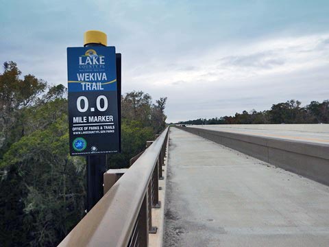 Florida biking, Orlando, Lake County, Wekiva Trail