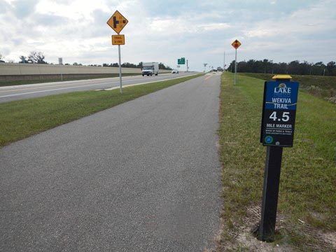 Florida biking, Orlando, Lake County, Wekiva Trail