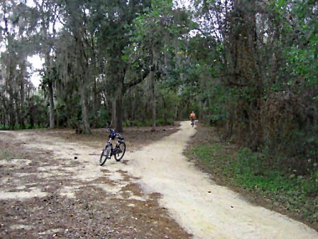 Orlando biking, Florida biking, Disney World, Wilderness Lodge, Ft. Wilderness, FL bike trail