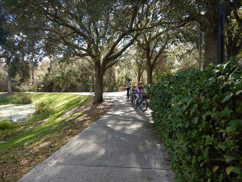 Celebration, Disney World, Osceola Couny, FL bike trail