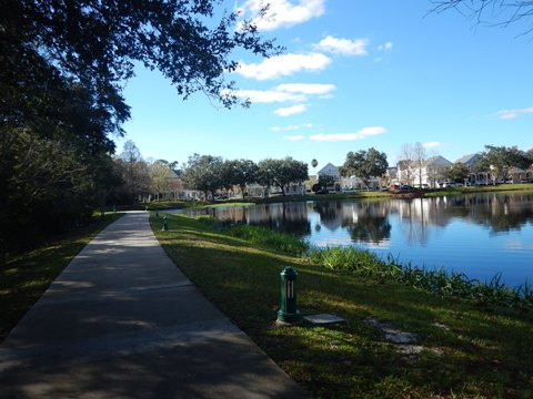 Celebration, Disney World, Osceola Couny, FL bike trail