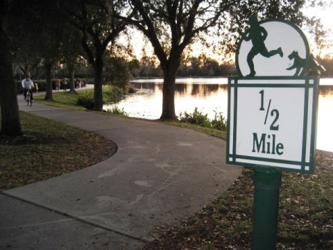 Celebration, Disney World, Osceola Couny, FL bike trail