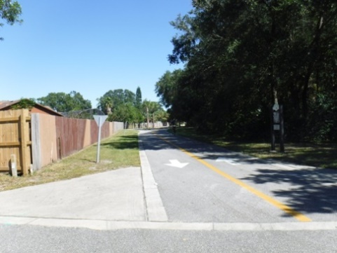 Biking on Casselberry Greenway Trail, Seminole County, Florida bikiing