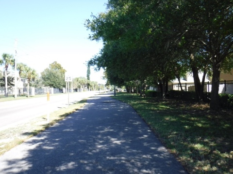 Biking on Casselberry Greenway Trail, Seminole County, Florida bikiing