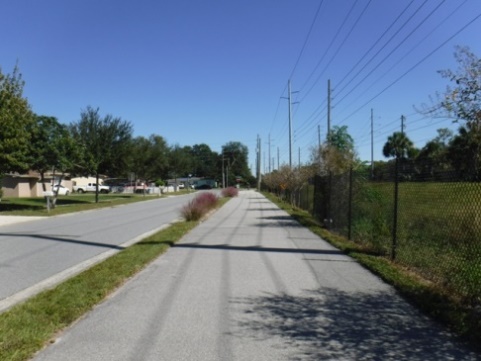 Biking on Casselberry Greenway Trail, Seminole County, Florida bikiing