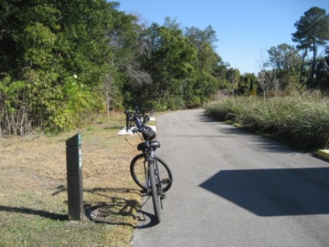 Biking on Casselberry Greenway Trail, Seminole County, Florida bikiing