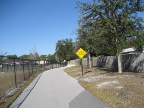 Biking on Casselberry Greenway Trail, Seminole County, Florida bikiing