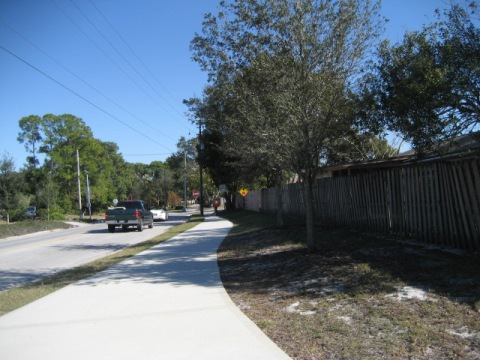 Biking on Casselberry Greenway Trail, Seminole County, Florida bikiing