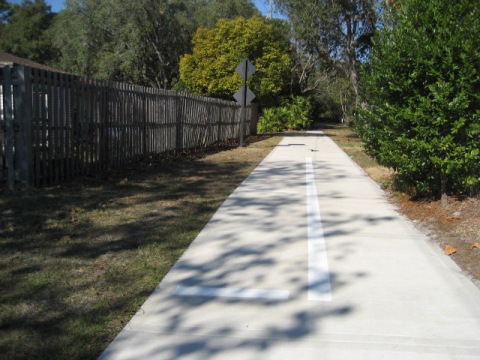 Biking on Casselberry Greenway Trail, Seminole County, Florida bikiing