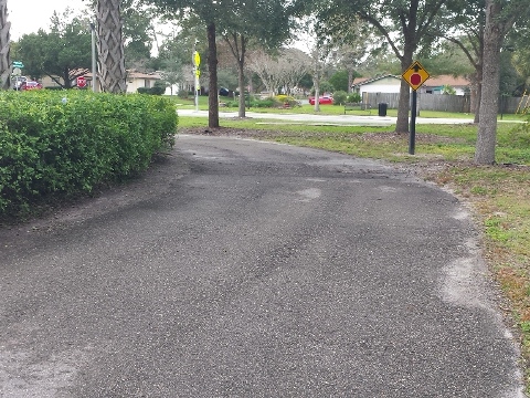 Biking on Casselberry Greenway Trail, Seminole County, Florida bikiing