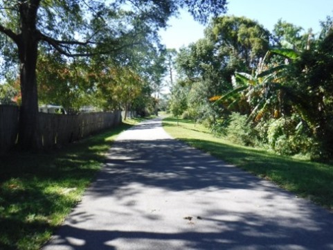 Biking on Casselberry Greenway Trail, Seminole County, Florida bikiing