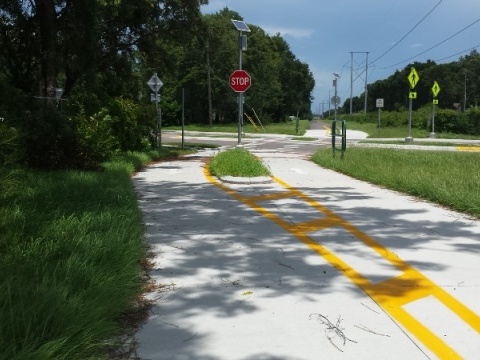 Seminole-Wekiva Trail, Bear Lake to Sebastian Trailhead, Seminole County, Florida biking