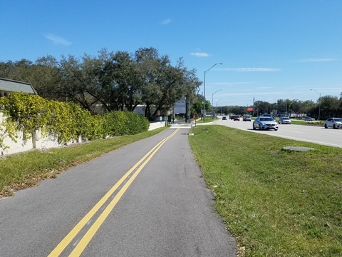 Seminole-Wekiva Trail, 436 to 434, San Sebastian Trailhead, Seminole County, Florida biking