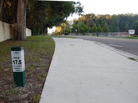 Seminole-Wekiva Trail, Markham Trailhead to Wekiva River, Seminole County, Florida biking