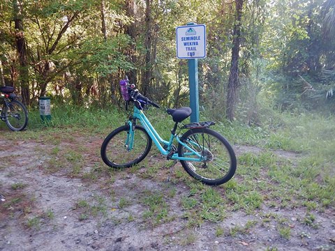 Seminole-Wekiva Trail, Markham Trailhead to Wekiva River, Seminole County, Florida biking