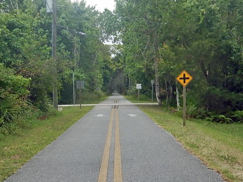 Florida biking, East Central Rail Trail, Enterprise, Osteen