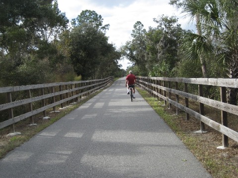 Florida biking, East Central Rail Trail, Enterprise, Osteen